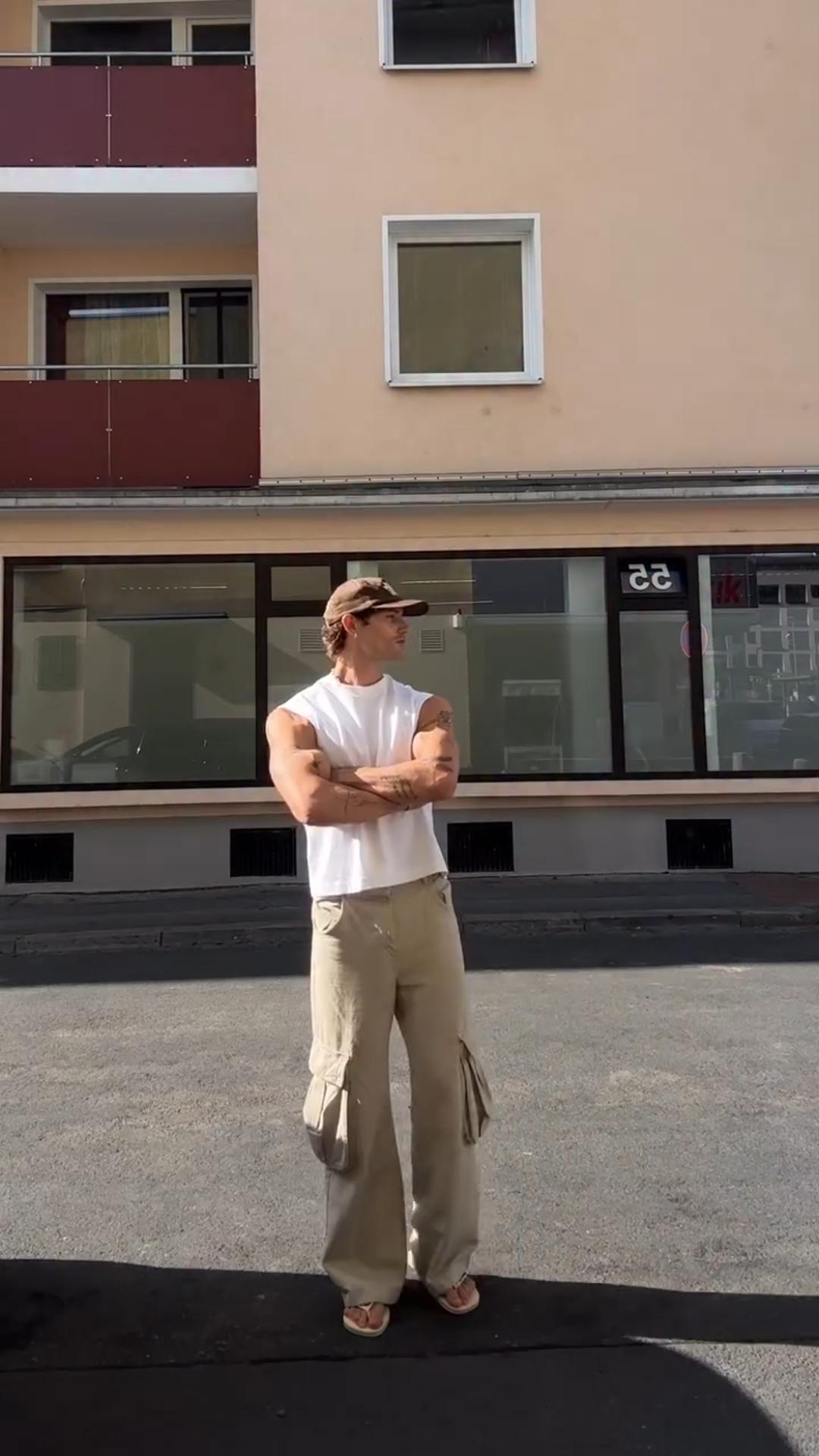 Men's Autumn Woven Sports Overalls