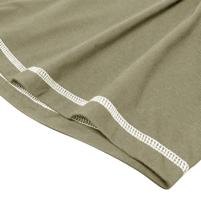 Muscle Henley Breathable Unisex Henley Unique Colorblock Design Everyday Essentia