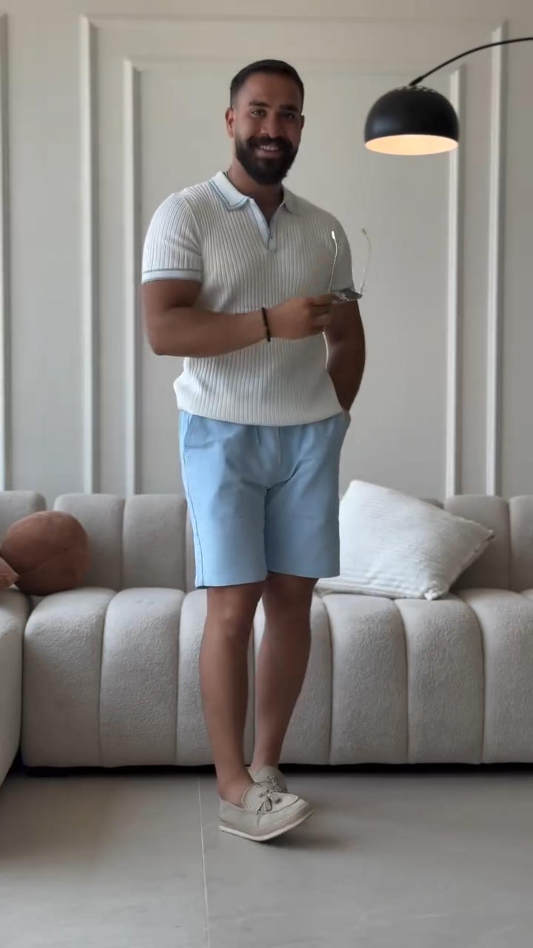 Men's Summer Casual All-Match Contrast Color Short-Sleeved Polo Shirt