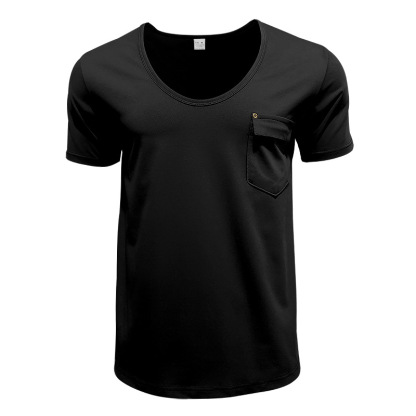 Performance V-Neck Utility Pocket Tee Men's Casual Shirt (Ready Streetwear Essential)