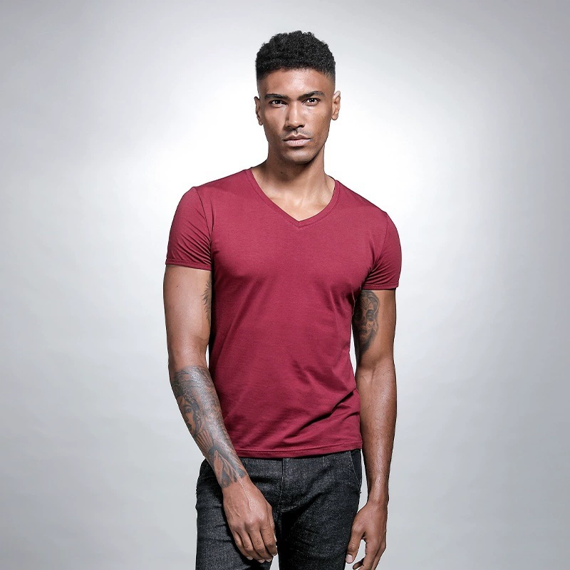Men's Slim Fit V-Neck Tee