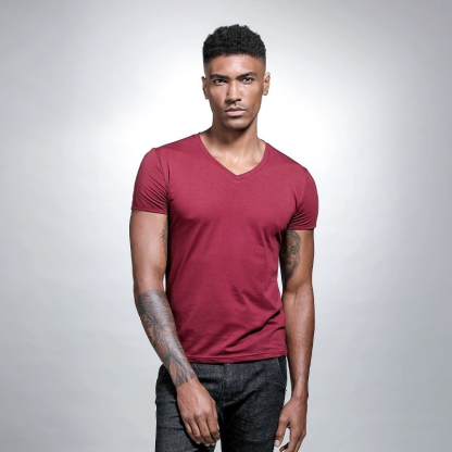 Men's Slim Fit V-Neck Tee