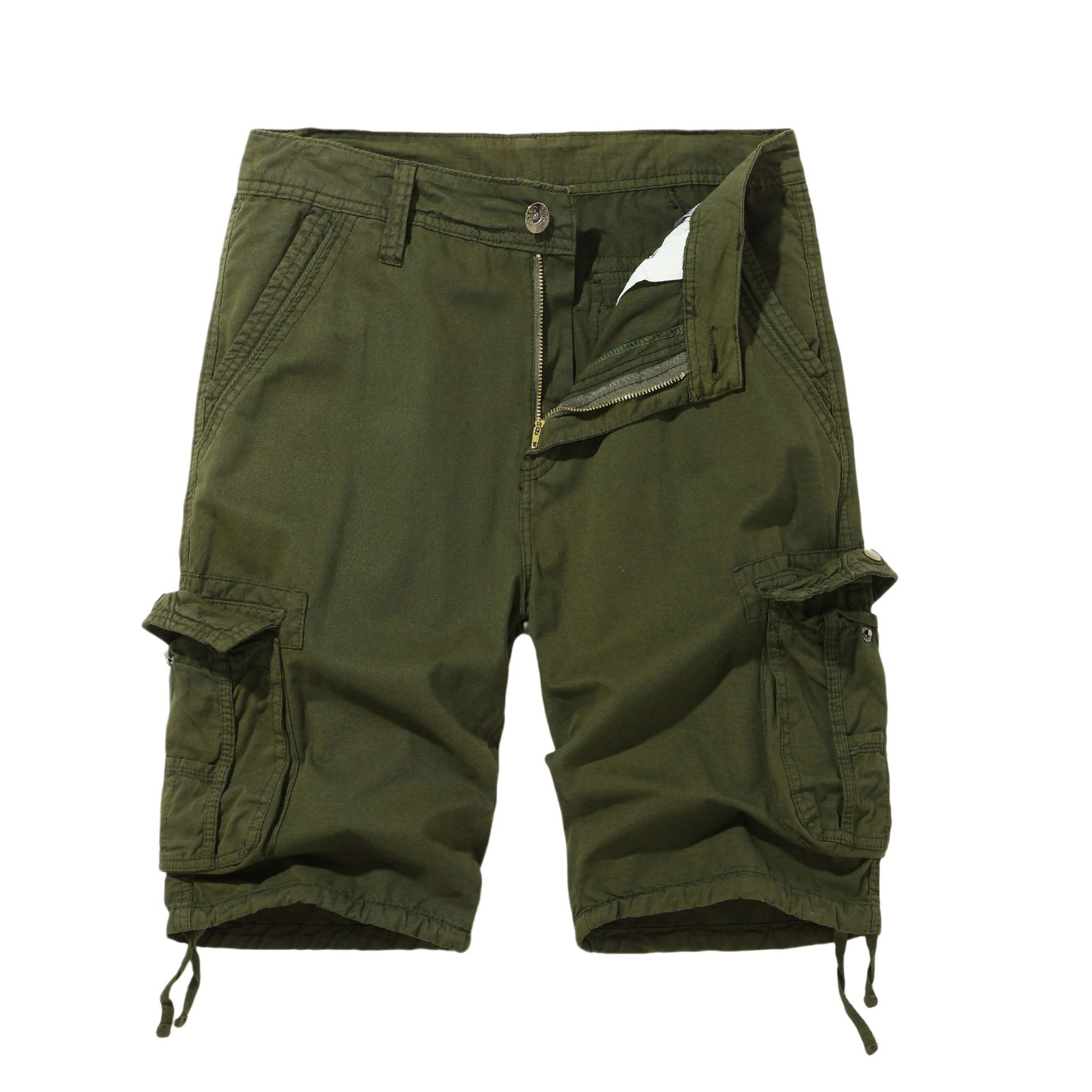 Men's Cargo Shorts, Multi-Pocket Workwear Utility Beach Shorts For Out