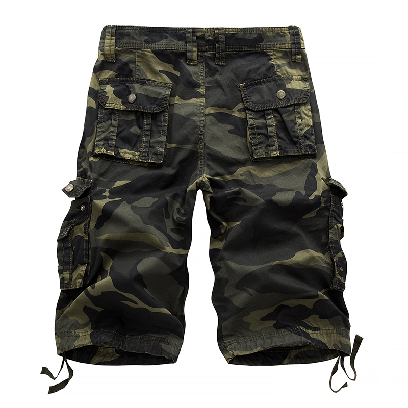 Men's Outdoor Camouflage Cargo Shorts,Beach Casual Shorts With Pockets