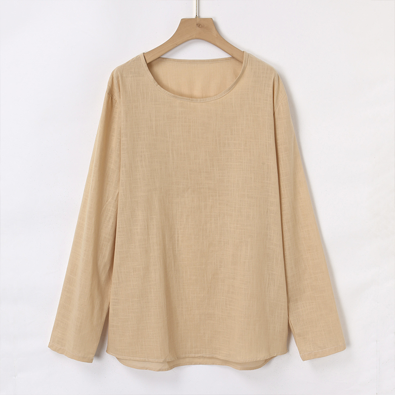 Men's Casual Solid Color Loose Round Neck Short Sleeve T-Shirt