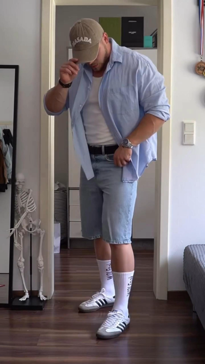 Men's Summer Versatile Casual Denim Shorts