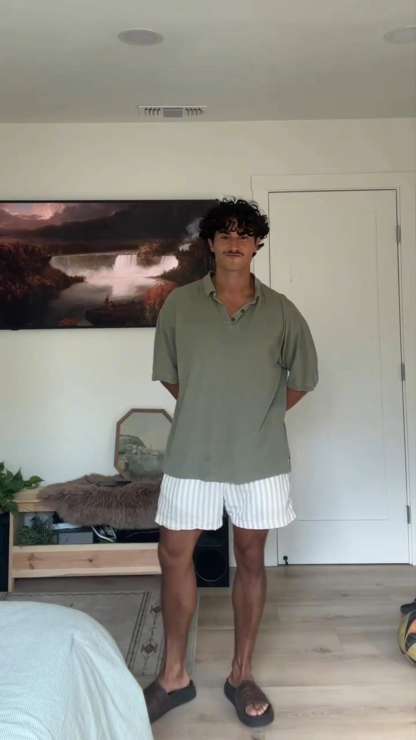 Men's Loose Cotton Home Pajamas Boxer Shorts Breathable Large Size