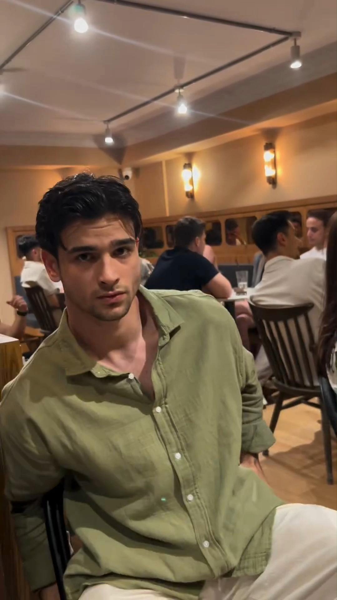 Cotton And Linen Solid Color Men's Shirt Casual Versatile