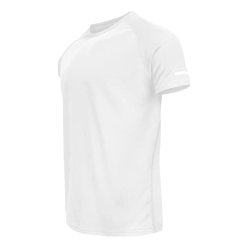 🔥12-Pack Men's Plain Reflective Design Sports Tee, Breathable Quick D