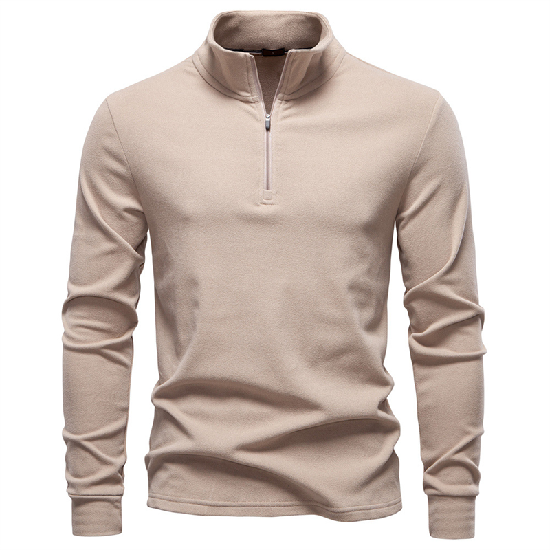2025 New Autumn and Winter Turtleneck Pullover, Men's Slim Fit Warm Half-Zip Sweatshirt, Autumn and Winter Warm Long-Sleeved Bottoming Shirt