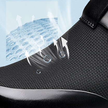 Men's Leather Loafers, Slip On Casual Shoes With Twist Lock, Lightweight Driving Shoes, Anti-Odor Slip On Casual Dress Shoes, Loafers for Travel