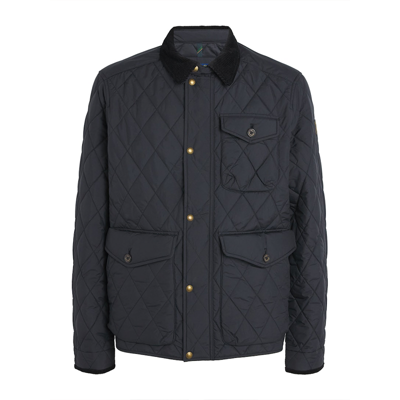 Men's Quilted Workwear Jacket, Classic Old Money Style Winter Coat
