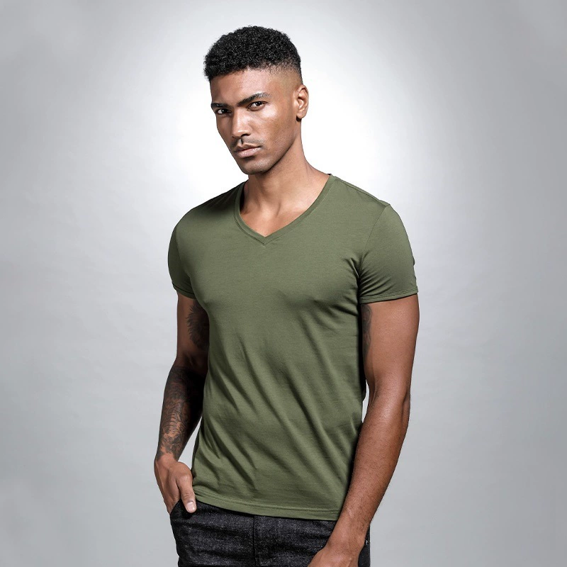 Men's Slim Fit V-Neck Tee