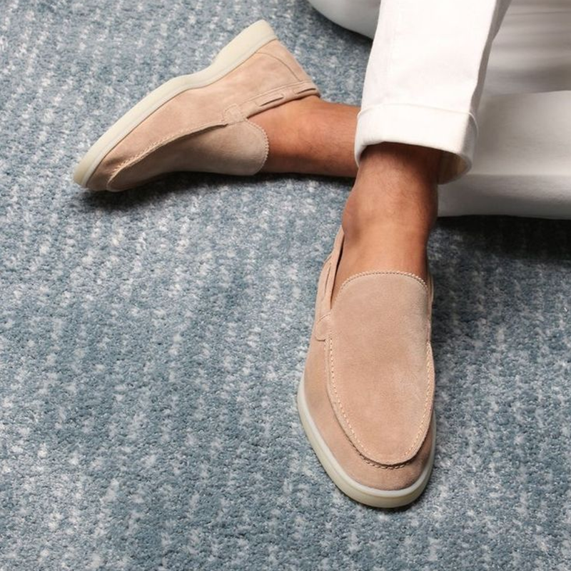 Men's Summer Breathable Slip-On Loafers，Casual Driving Shoes All-Day Comfort