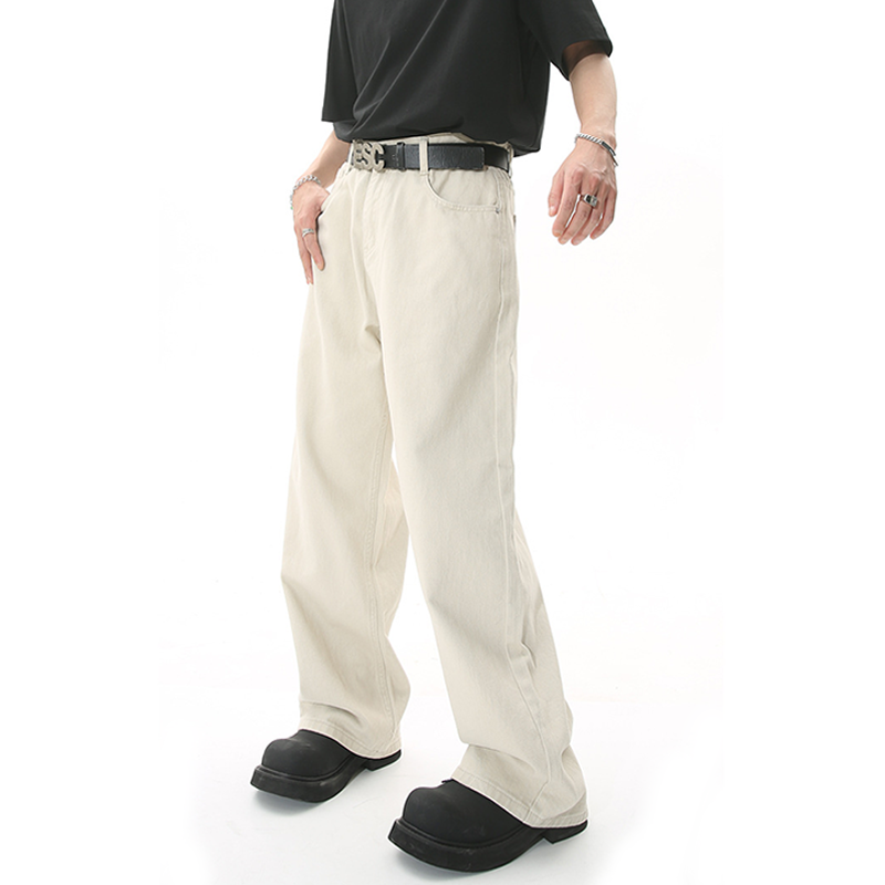 Men's Straight Loose Minimalist Jeans