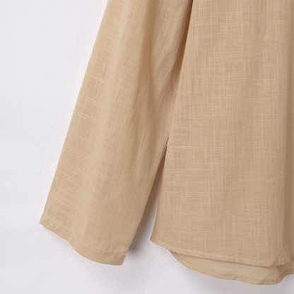 Men's Casual Solid Color Loose Round Neck Short Sleeve T-Shirt