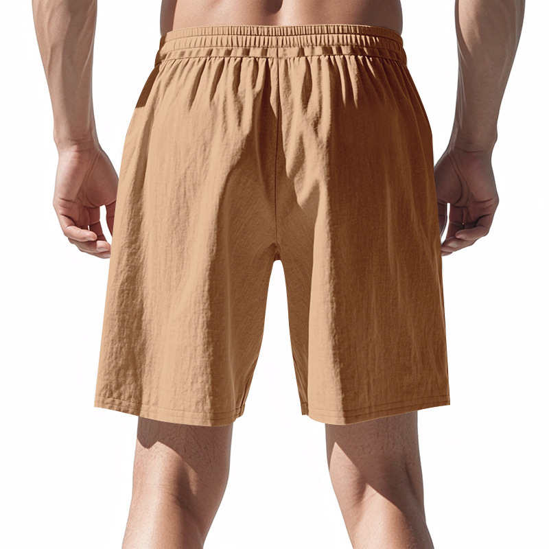 Men's Linen Summer Vacation Beach Shorts