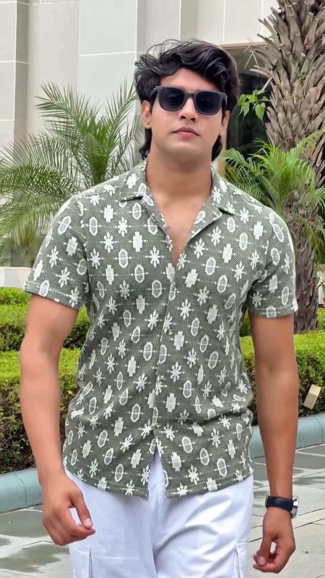 Men's Casual Loose Versatile Printed Short-Sleeved T-Shirt