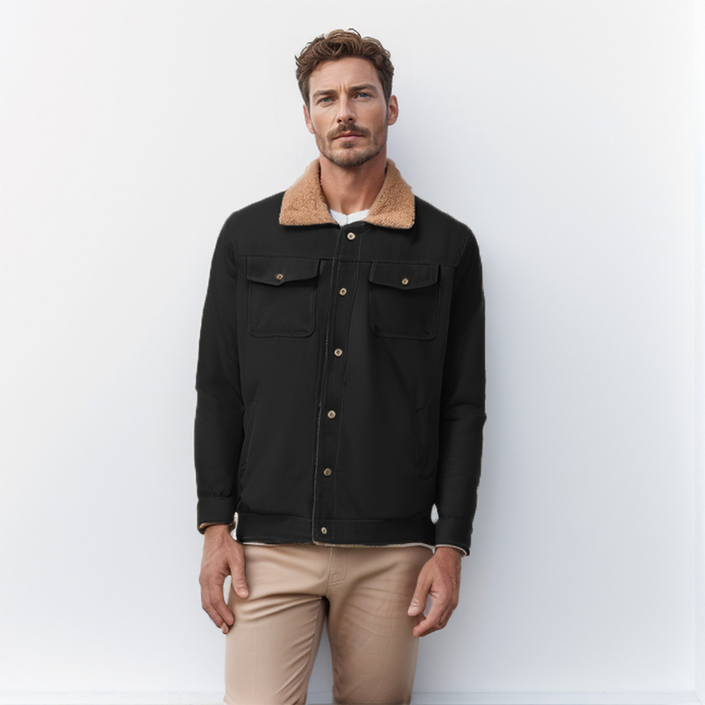 Men's Padded Cargo Casual Jacket