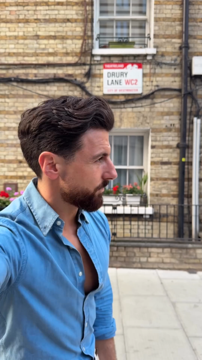 Men's Light Blue Denim Shirt, A Versatile Denim Shirt For Layering In Fall and Winter