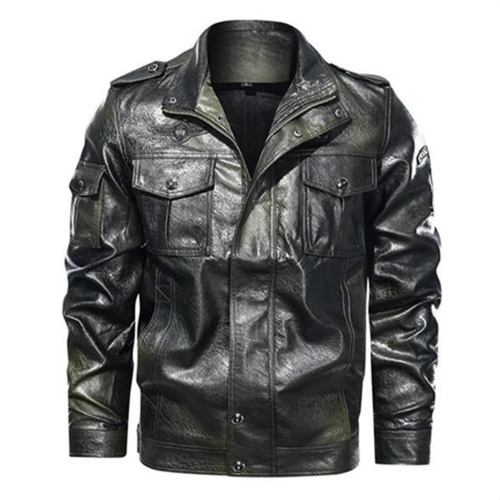 MEN’S CASUAL LEATHER JACKET