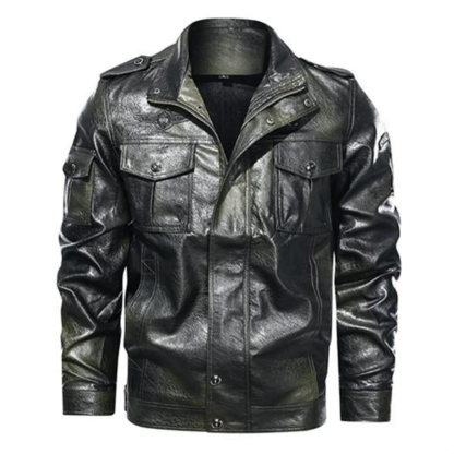 MEN’S CASUAL LEATHER JACKET