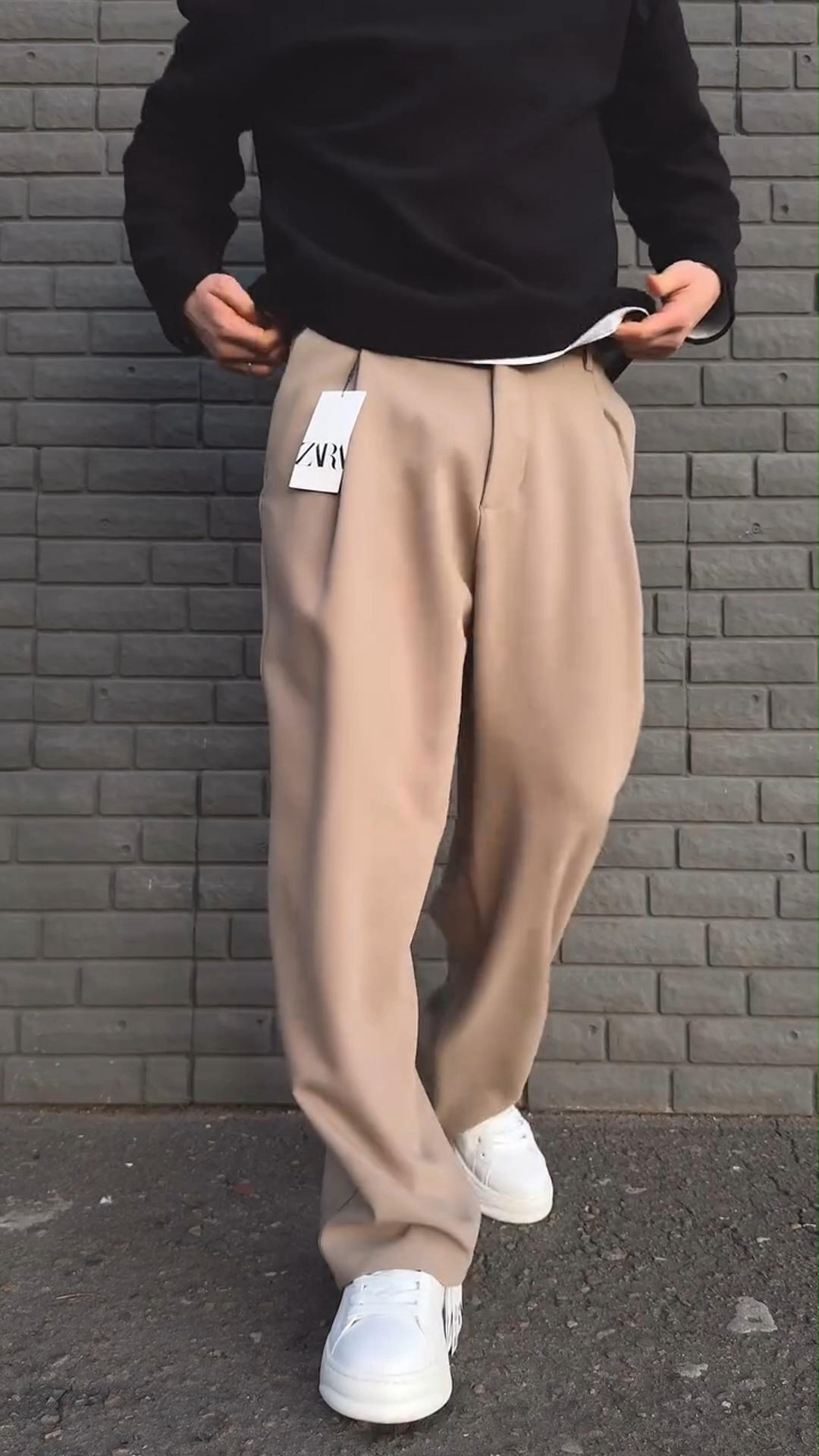 Men's Casual Versatile Simple Loose-Fitting Trousers