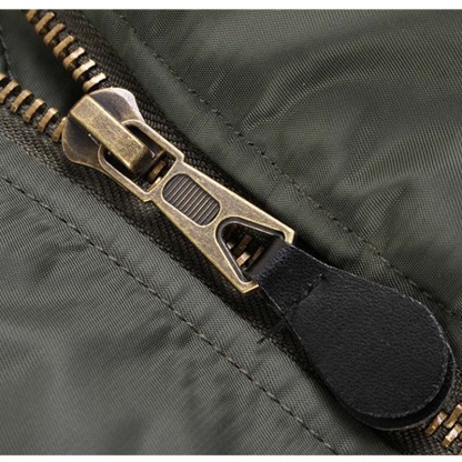 Men's Reversible Vintage Pilot Jacket – Classic Retro Flight Bomber, Thickened Autumn/Winter Outerwear, Loose Fit, Hong Kong Street Style Military Coat