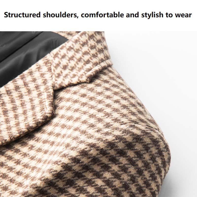 Men’s Casual Plaid Blazer Jacket for Spring and Fall | Slim Fit Stylish Versatile Suit Coat for Business and Leisure