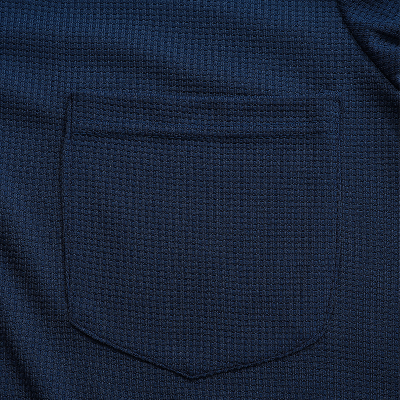 Men's Faux Two-Piece Thermal Long Sleeve T-Shirt V-Neck Layered Shirt