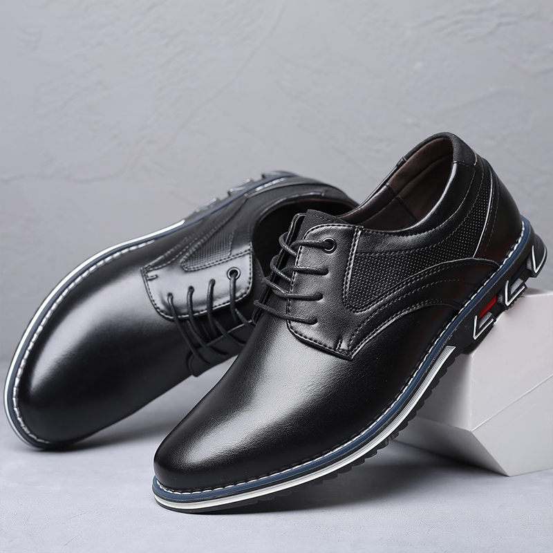 Oxford Derby Shoes For Men - British-Inspired Business Casual Leather Shoes