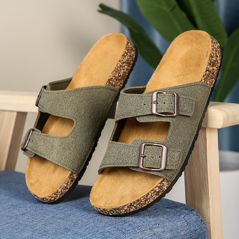 Men's Two-Strap Slides For All-Day Comfort & Versatile Styling