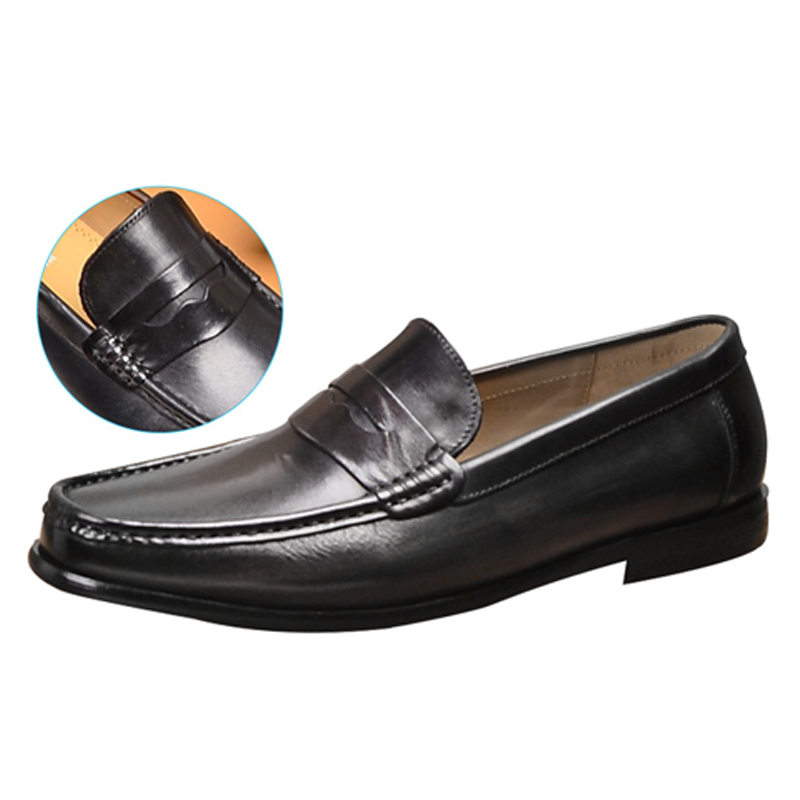 Men's Breathable Leather Loafers - Soft Sole Slip-On Dress Shoes for Business Casual | Old Money Style | Comfortable Driving Shoes