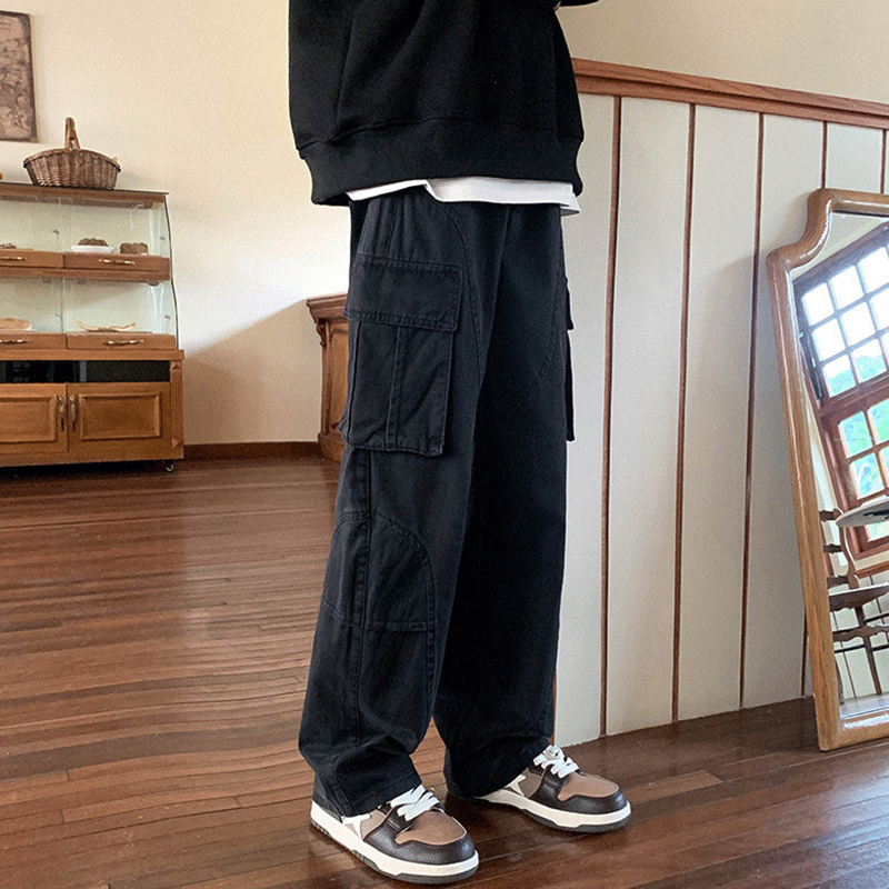 Men's Relaxed-Fit Casual Cargo Pants, Classic Workwear Tactical Pants with Multiple Pockets, Men's Everyday Essential Cargo Pants