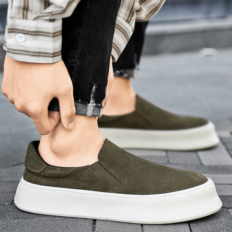 2025 Premium Suede Slip-On Loafers for Men, Men's Ultra-Light Slip-On Sneakers, Casual Suede Driving Shoes for Men, Lightweight Minimalist Comfort Shoes