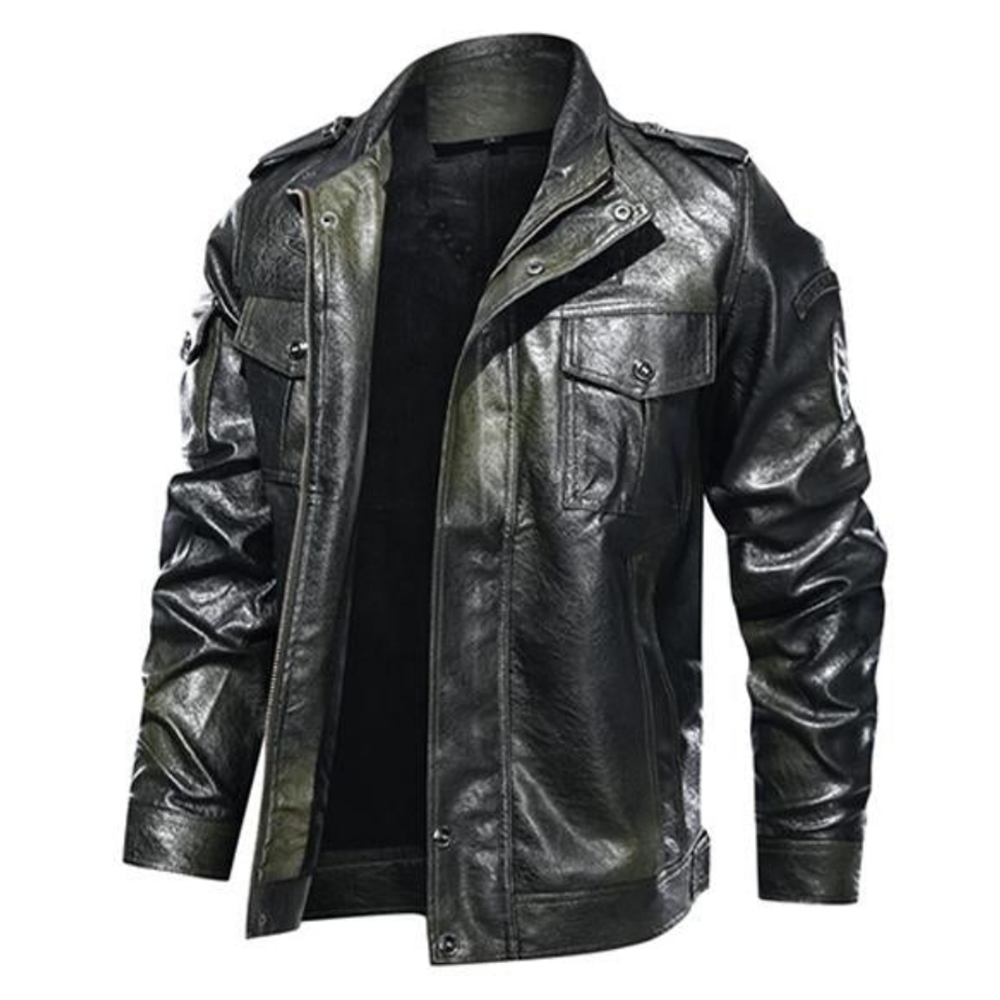 MEN’S CASUAL LEATHER JACKET