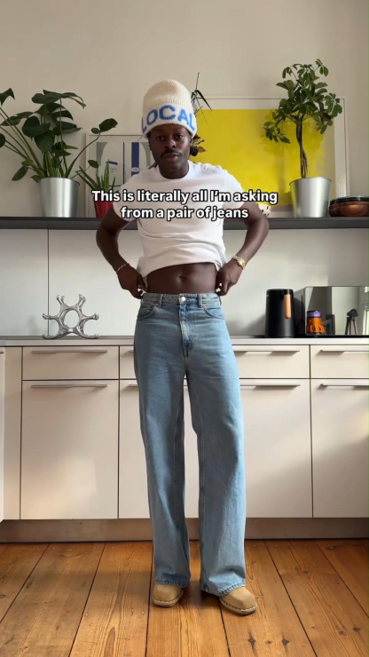 Thin High Waist Slim Refreshing Loose Narrow Straight Hemp Jeans