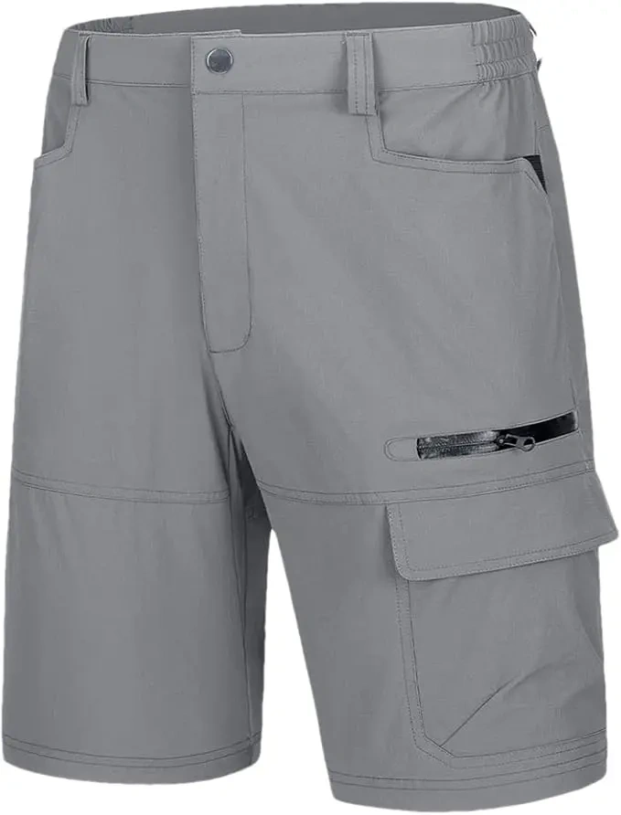 Men's Summer Lightweight Quick-Dry Work Shorts(Pockets on both the fro