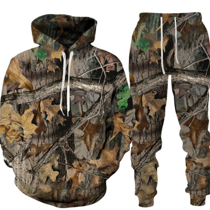 Fishing Camping Men's Camo Outfitter Hoodie