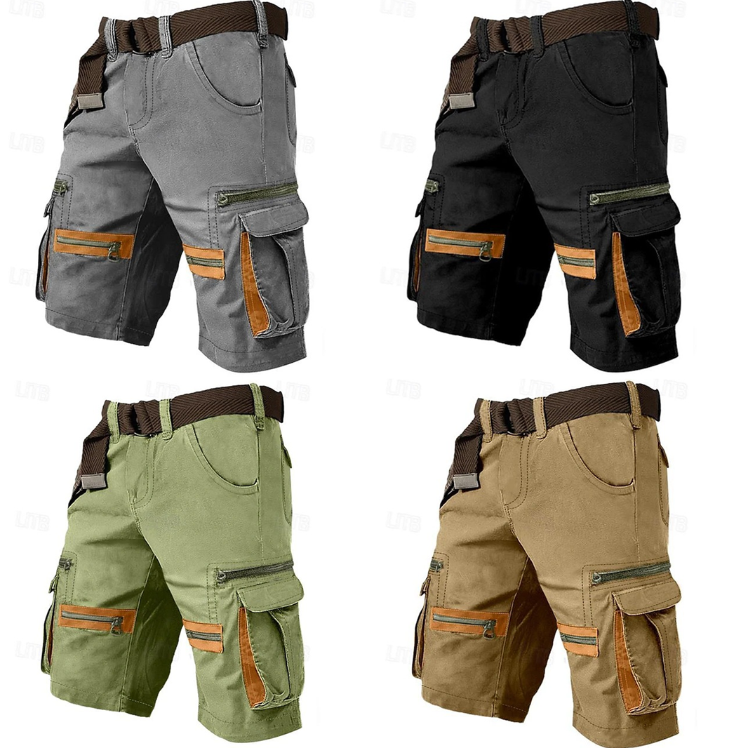 【🔥24-Hour Shipping Out】Men's Cargo Shorts Shorts Casual Shorts(Belt Included) 