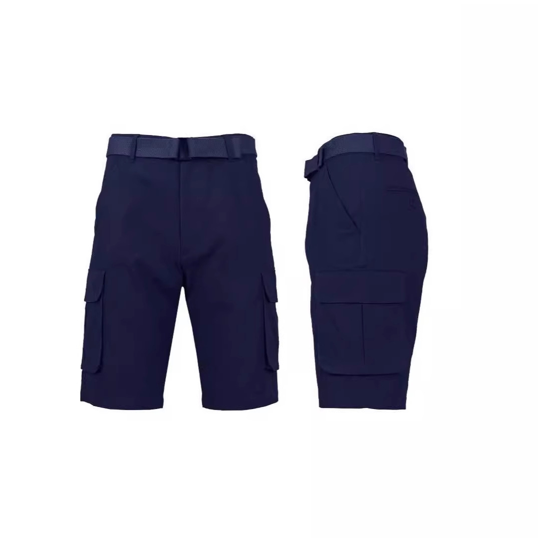 Men's Cotton Belted Cargo Shorts Vintage Distressed Lounge Hiking With