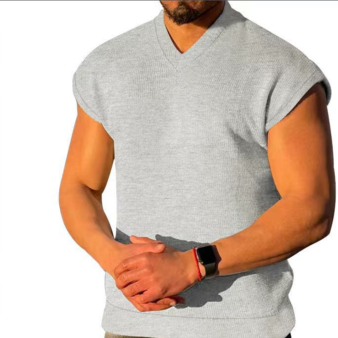 New Solid Color Vest Sports Fitness Trend Men's Wear
