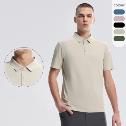 Outdoor Quick-Drying Clothing Polo Shirt Men's Urban Commuting Hiking Sports Tops