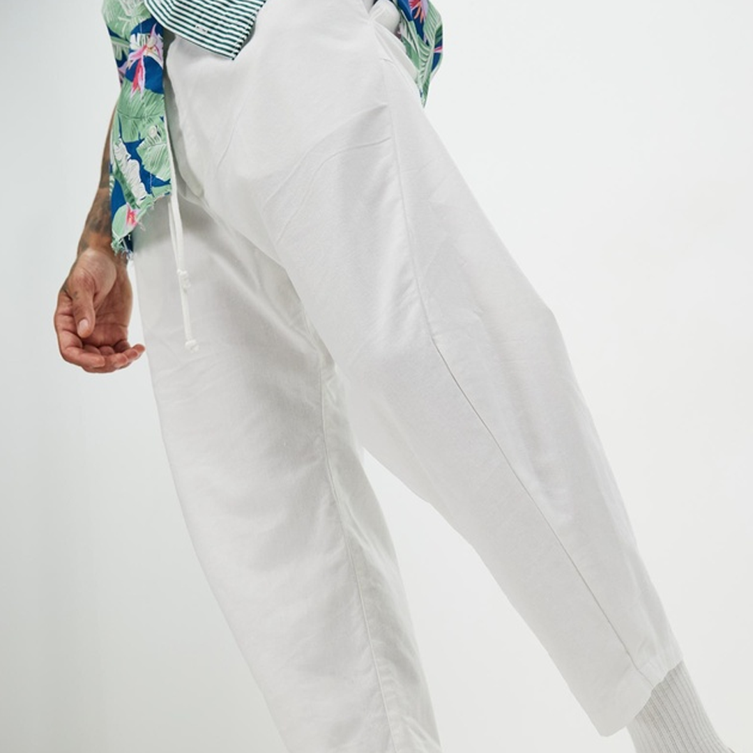 Linen Drawstring Pants