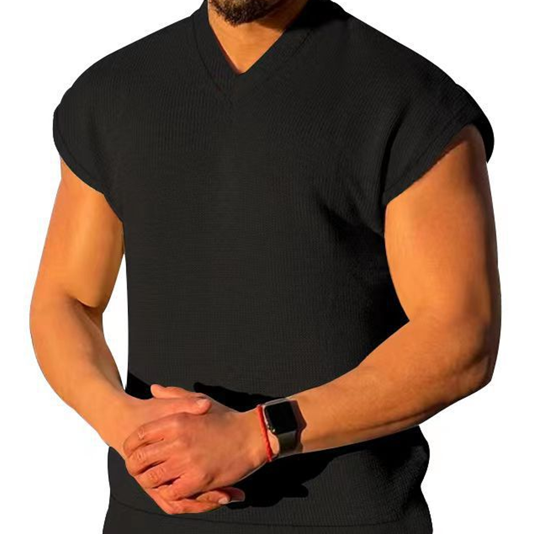 New Solid Color Vest Sports Fitness Trend Men's Wear