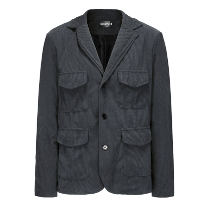 Mens Corduroy Jacket Coat Loose Casual Long Sleeve Button Warm Jackets Business