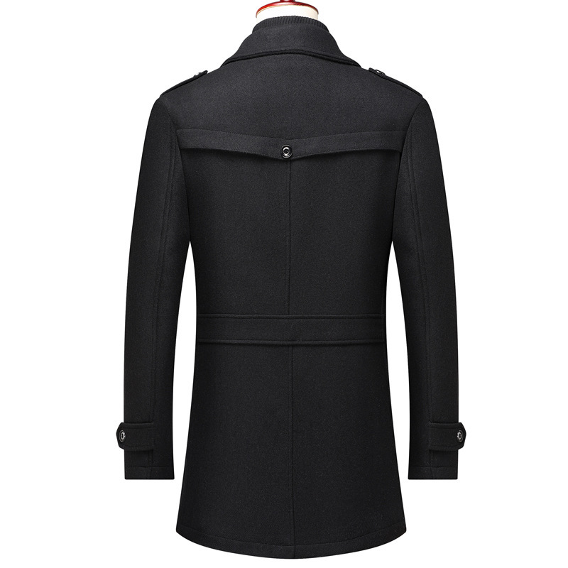 Autumn/Winter Men's Coat Fashion Double Collar Cold Resistant Men's Coat