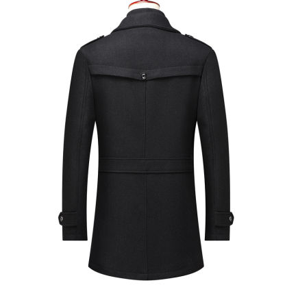 Autumn/Winter Men's Coat Fashion Double Collar Cold Resistant Men's Coat