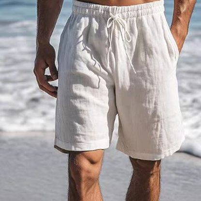 Men's Cotton And Linen Work Shorts, Loose And Casual Shorts For Outdoor Sports Wear