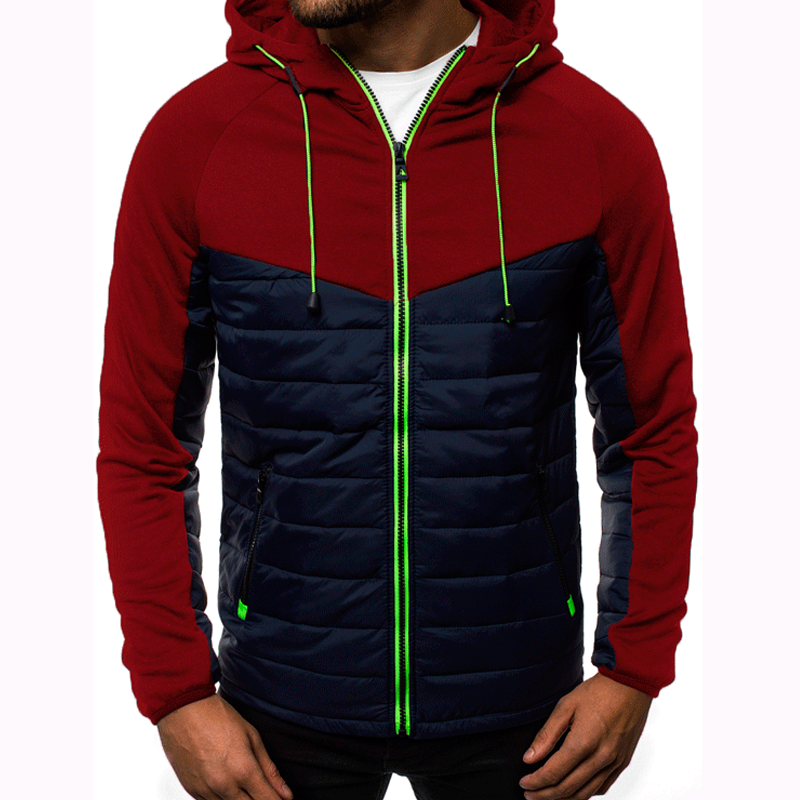 Men's Casual Sweatshirt Zipper Hooded Sweatshirt Jacket